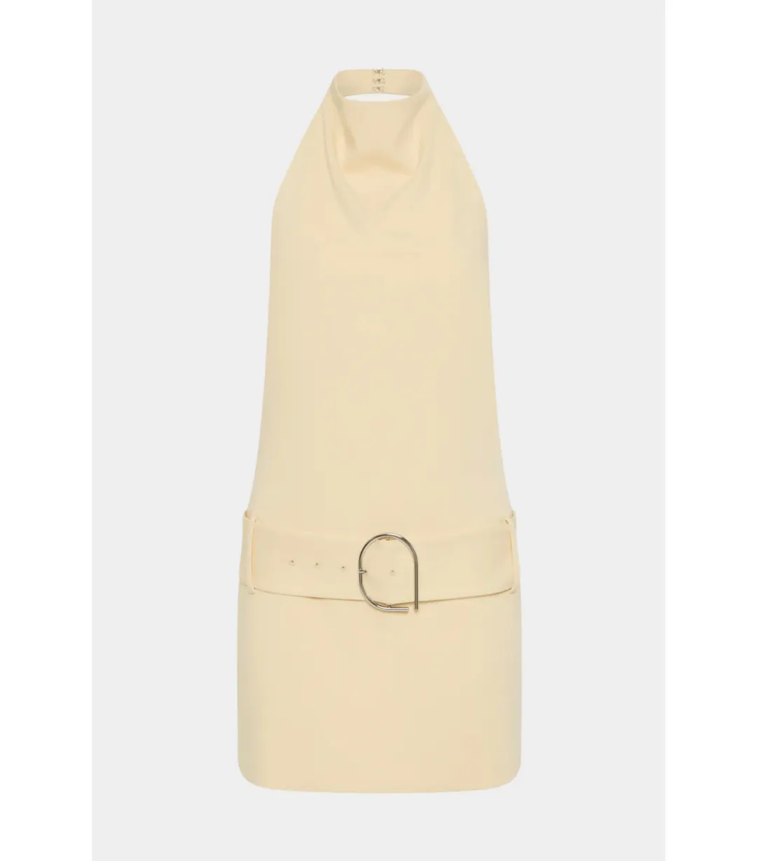 Sir the Label Sabina Belted Mini Dress in Butter Size 10  for rent on The Volte - main image