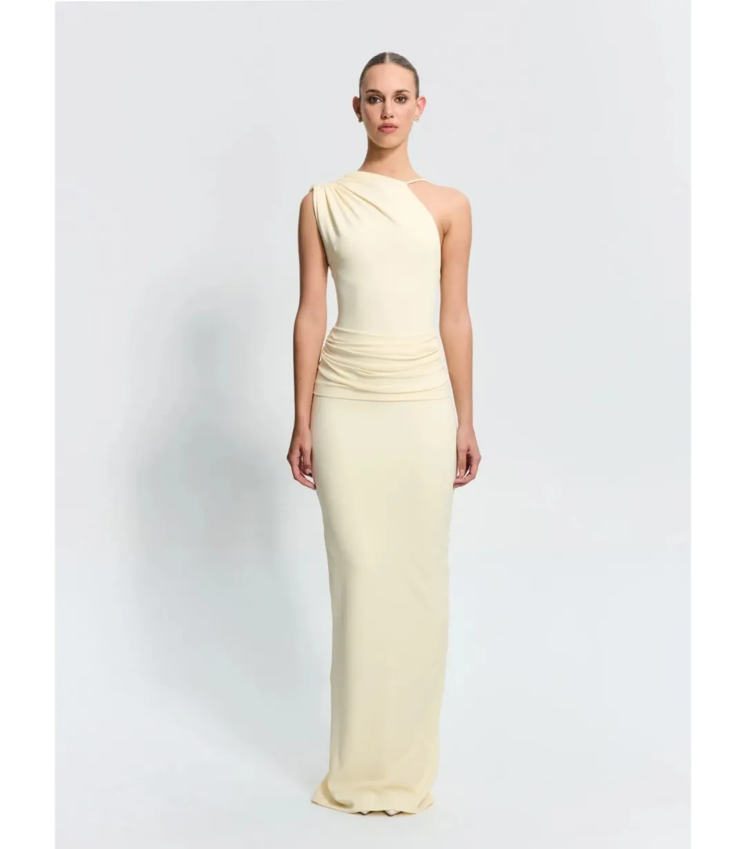 Effie Kats Greer Gown in Lemon Size 6 for rent on The Volte - main image