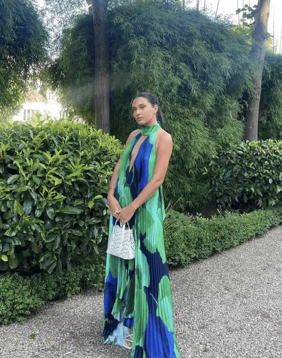 L'IDEE OPERA GOWN IN CAPRI GREEN SIZE 10 for rent on The Volte - main image