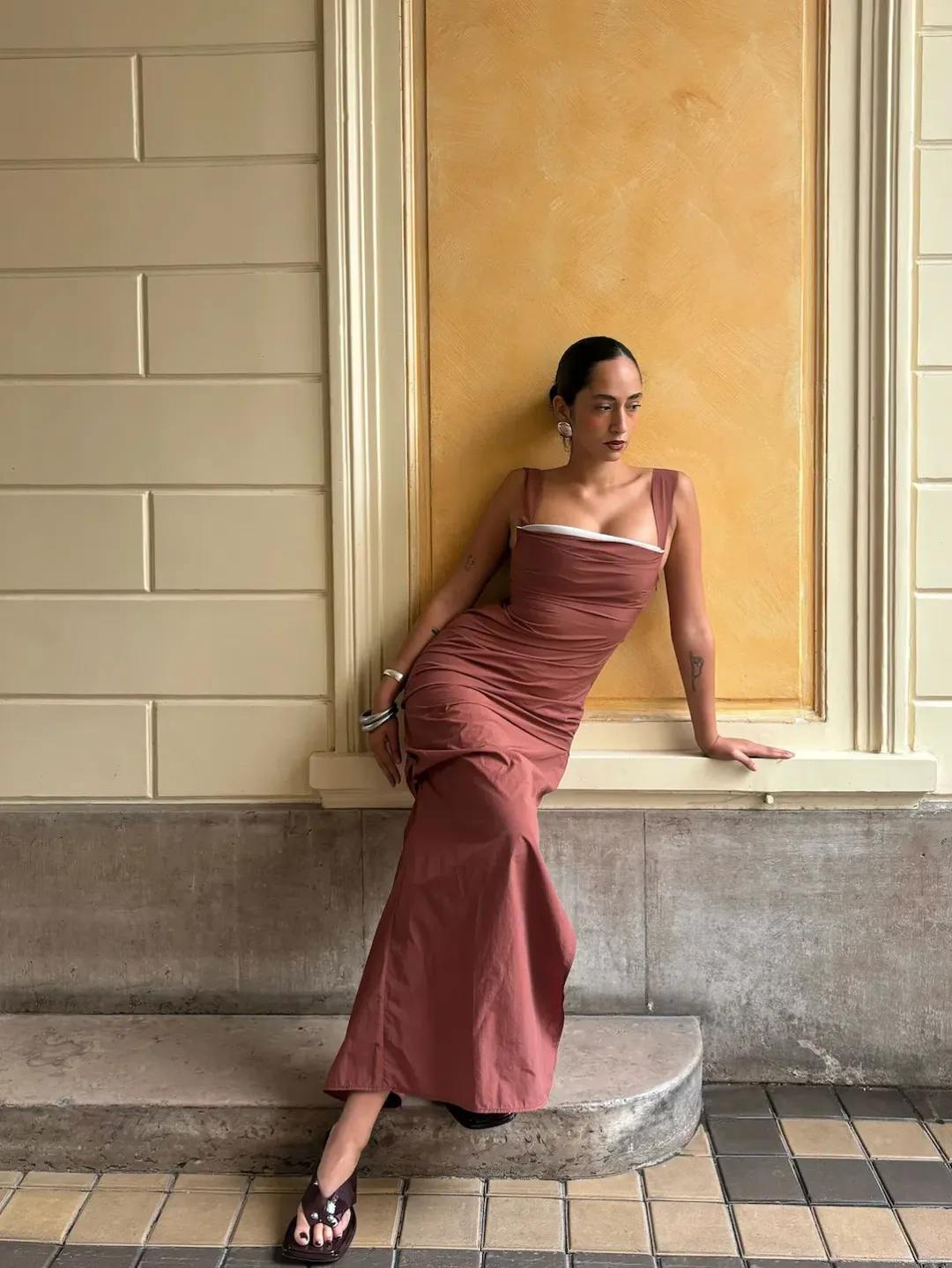 Paris Georgia Raf Dress Spice Size XS for rent on The Volte - main image