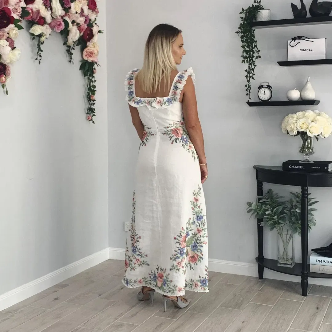 Zimmermann Juliette Cross Stitch Dress Size 1 / AU 10 for rent on The Volte - main image