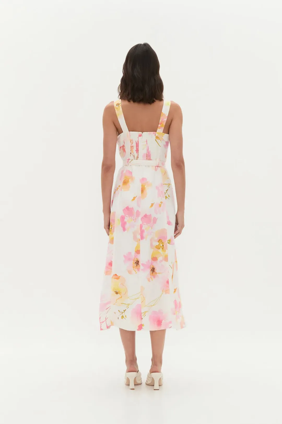 AJE ZARIE MIDI DRESS in WILDFLOWERS SIZE 6 for rent on The Volte - main image