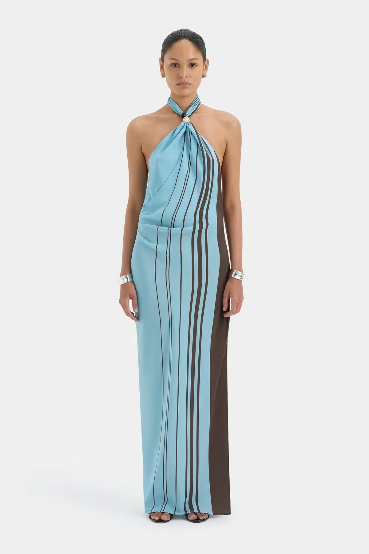 Sir Rioja Halter Scarf Maxi Dress- 2  - Image 2