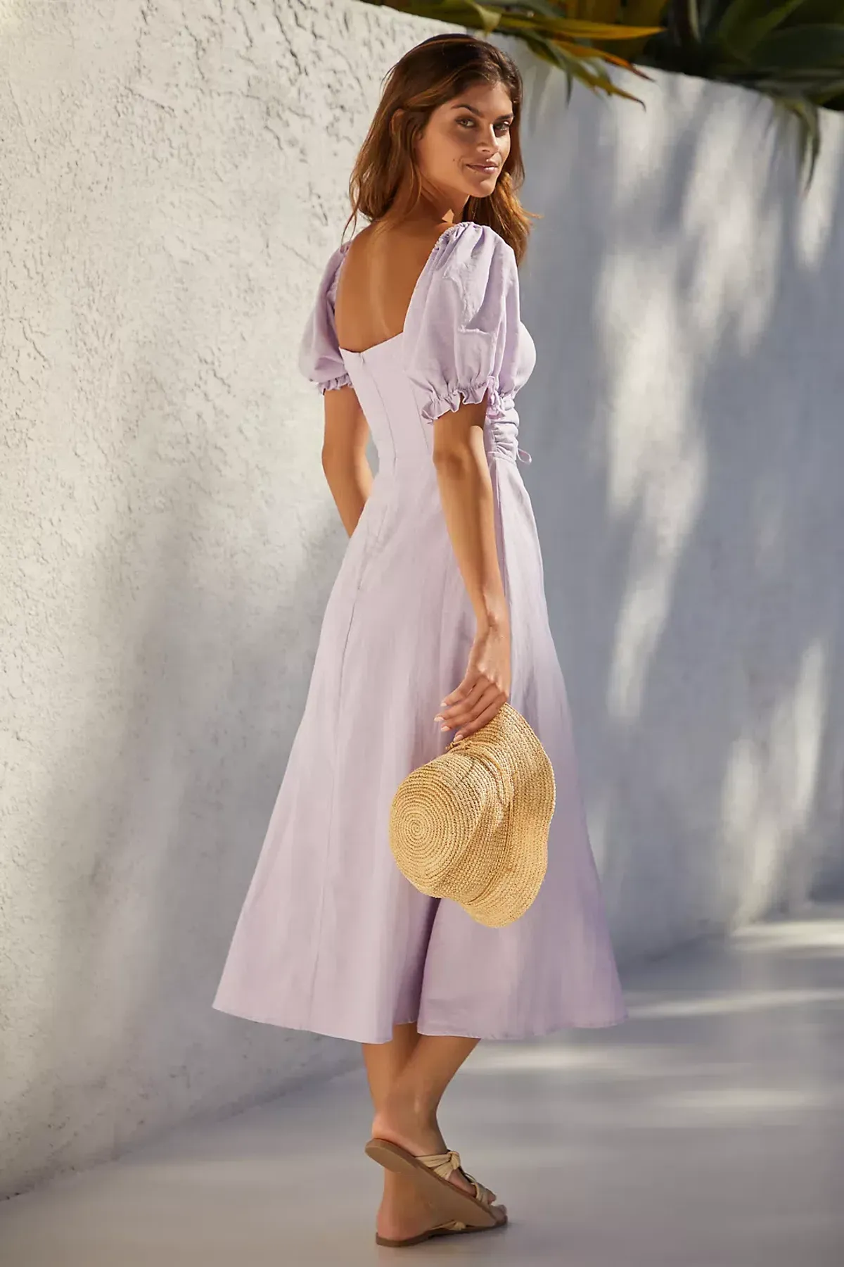 Charlie Holiday Healy Midi Dress Pastel Lilac Size AU 8 / S - Image 2