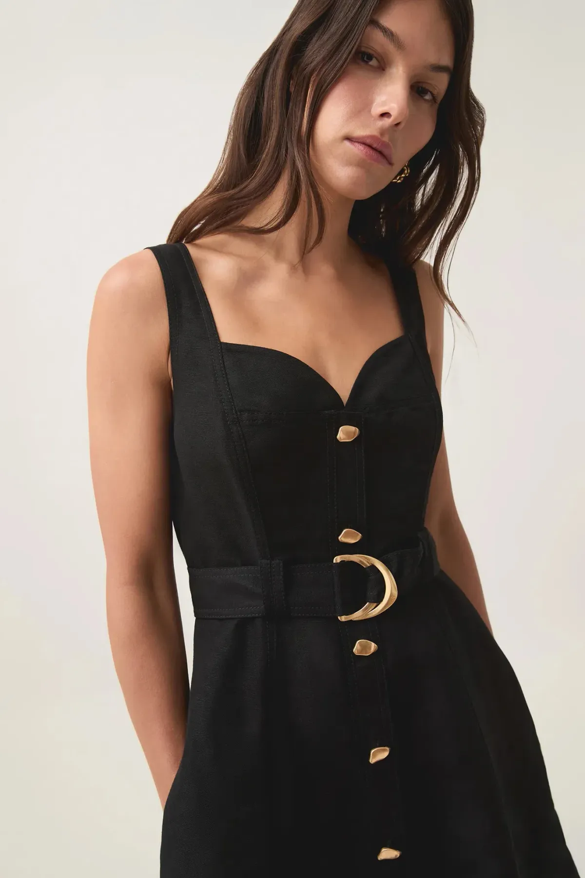 Aje Clay Belted Mini Dress / Black / Size 14 - Image 3
