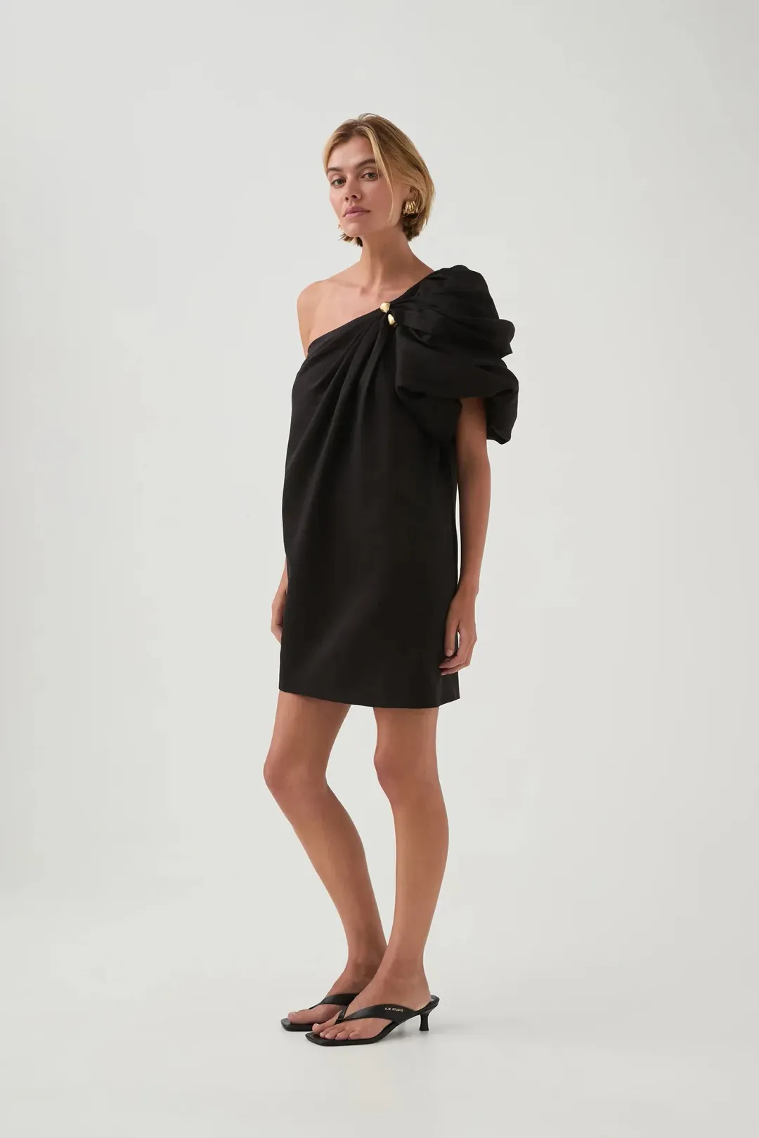 Aje Cira Mini Dress / Black / Size 16 for rent on The Volte - main image