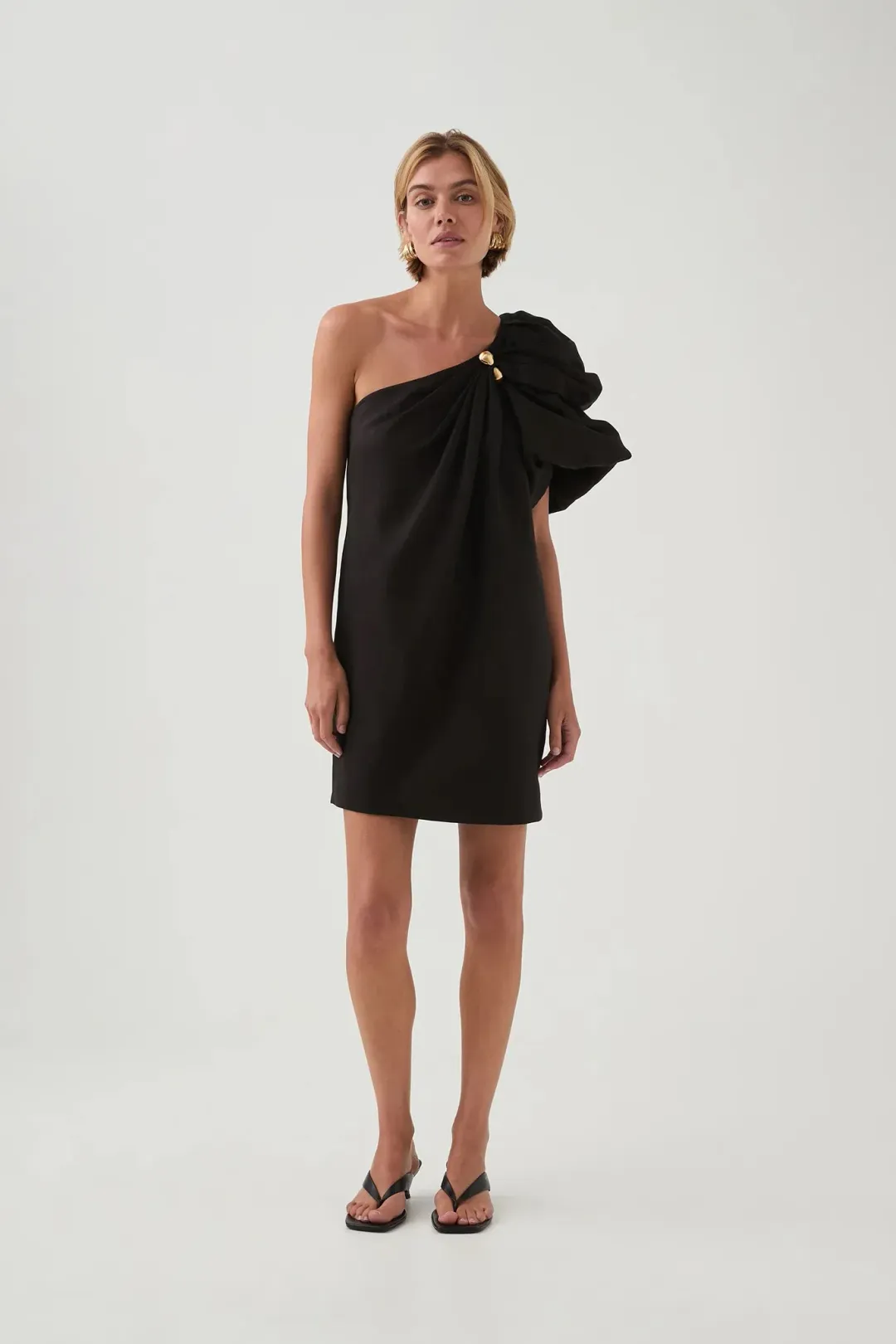 Aje Cira Mini Dress / Black / Size 16 for rent on The Volte - main image