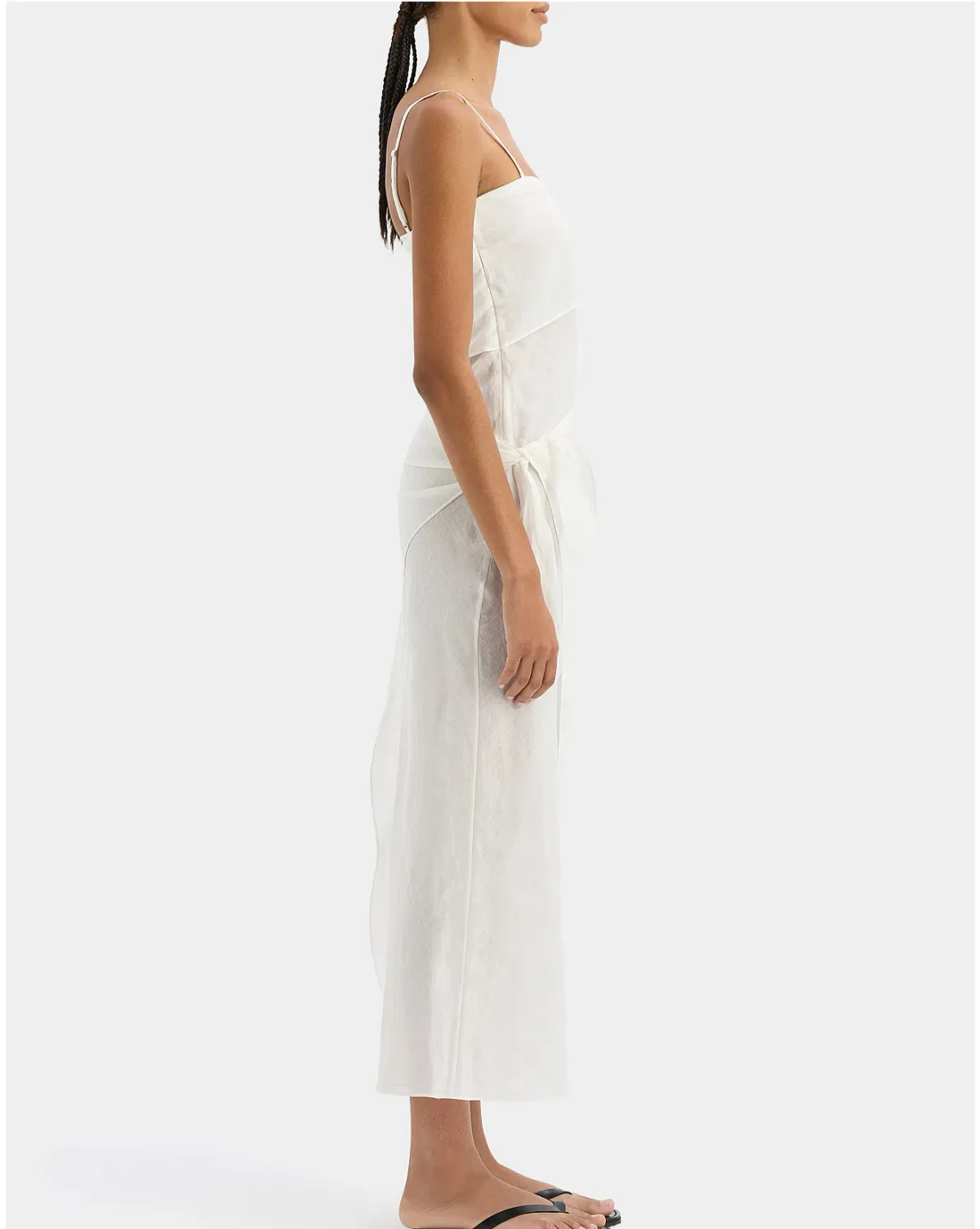 SIR Rosalia Wrap midi dress Ivory - Image 2