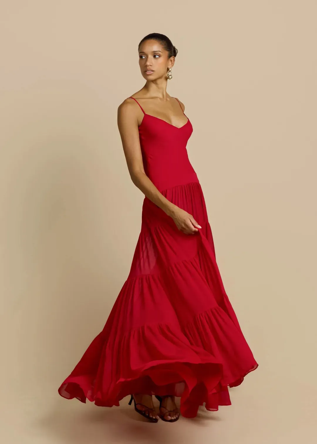 ARCINA ORI DELPHINA DRESS RED SIZE 8 for rent on The Volte - main image