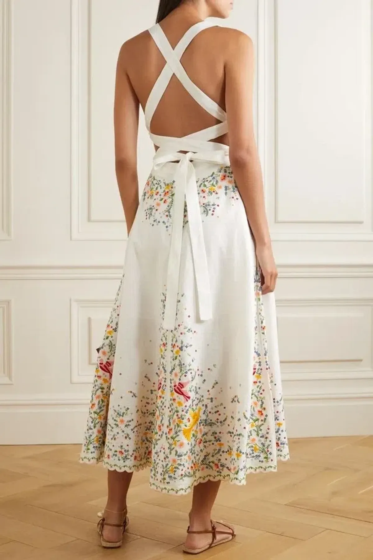 Zimmermann Carnaby Embroidered Dress White Size 2 / AU 12  - Image 4