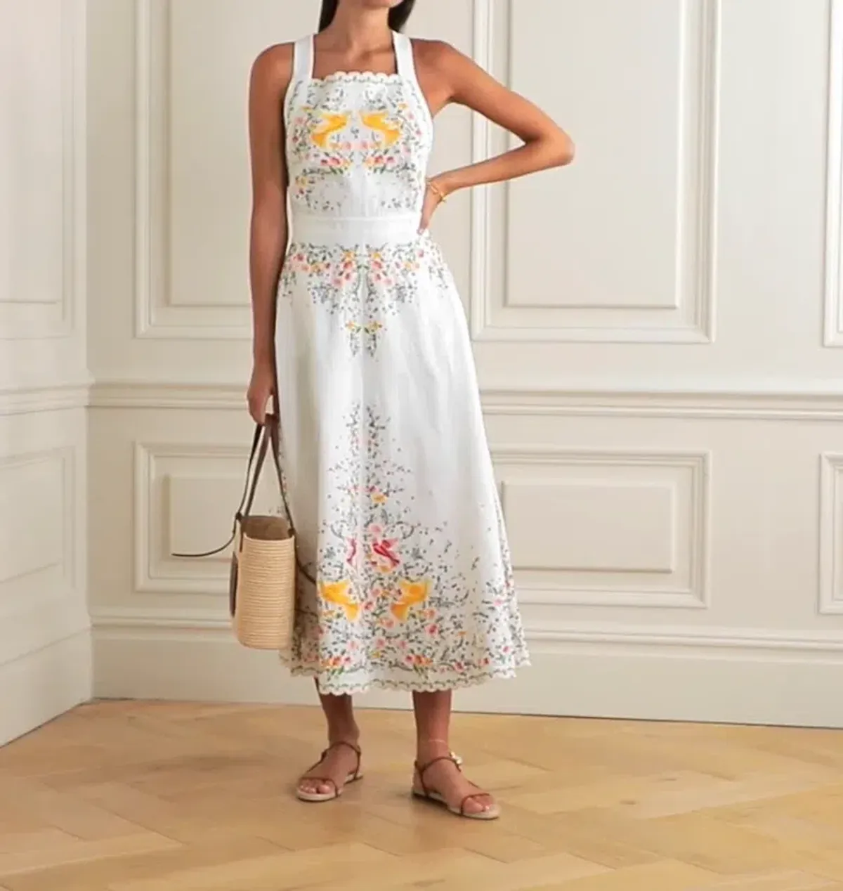 Zimmermann Carnaby Embroidered Dress White Size 2 / AU 12  - Image 2