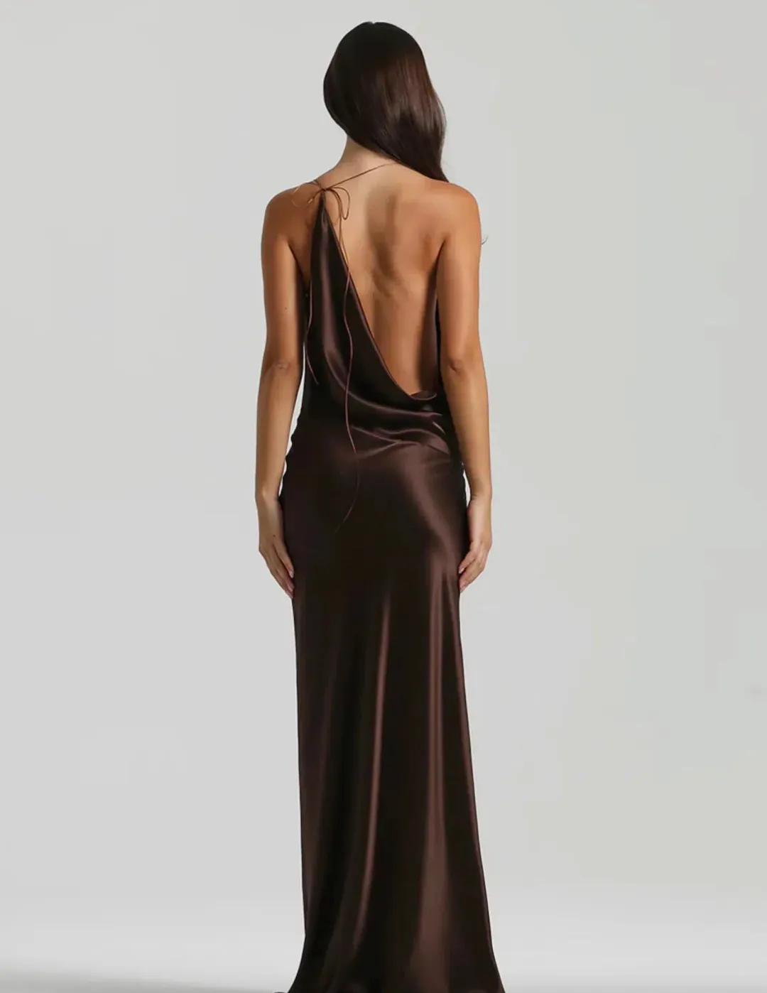 Natalie Rolt Gabi Gown Brown Size 1 / AU 8 for rent on The Volte - main image