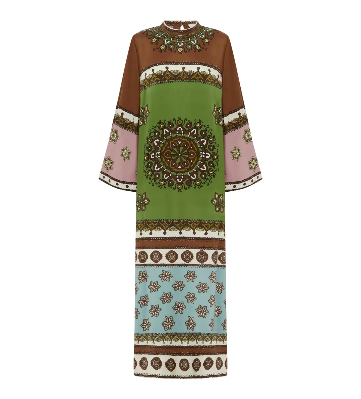 Alémais	Contina Silk Midi Dress Multi Size 4  - Image 2