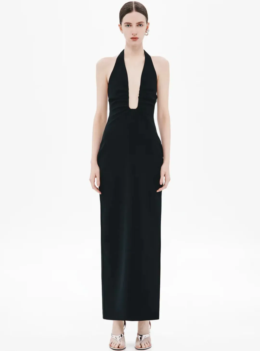 Alusia Dress in Black Sz M for rent on The Volte - main image