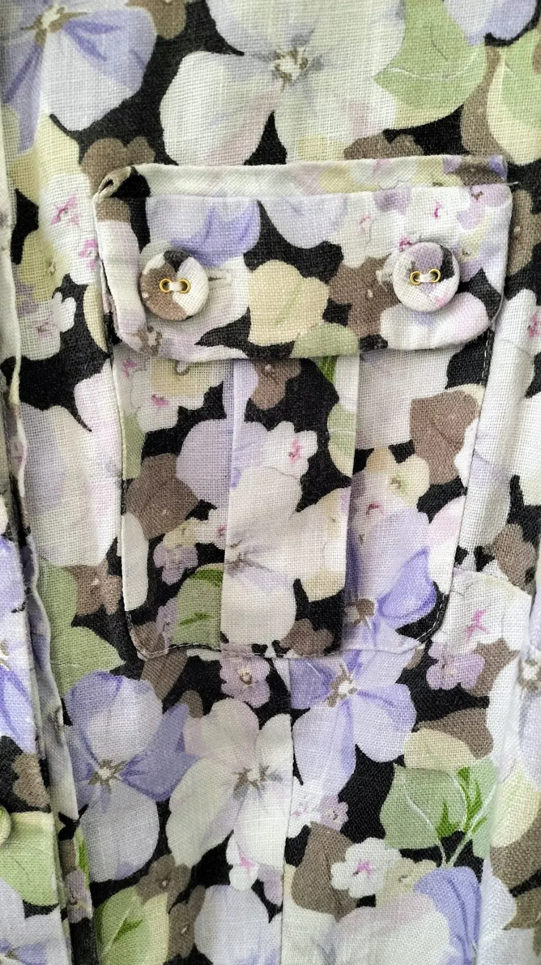 Zimmermann Ninety Six Shirt Dress Pansy prints Size 0 AU8 US 4 IT 40 FR 36 for rent on The Volte - main image