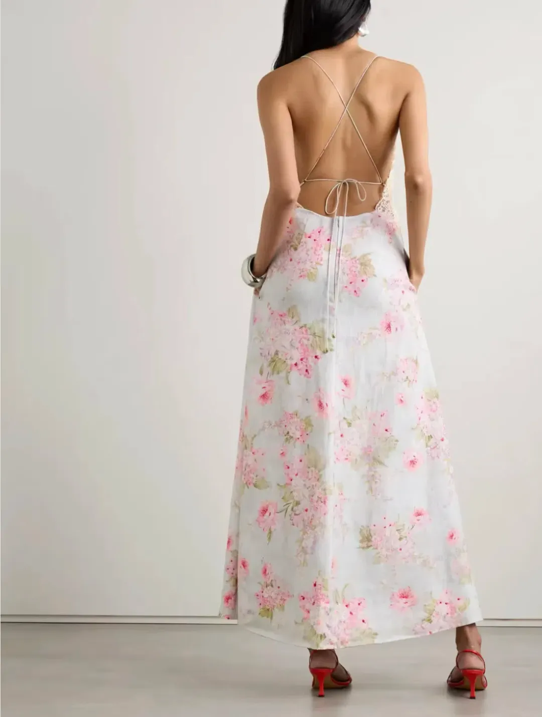 ZIMMERMANN Halliday floral-print maxi dress for rent on The Volte - main image