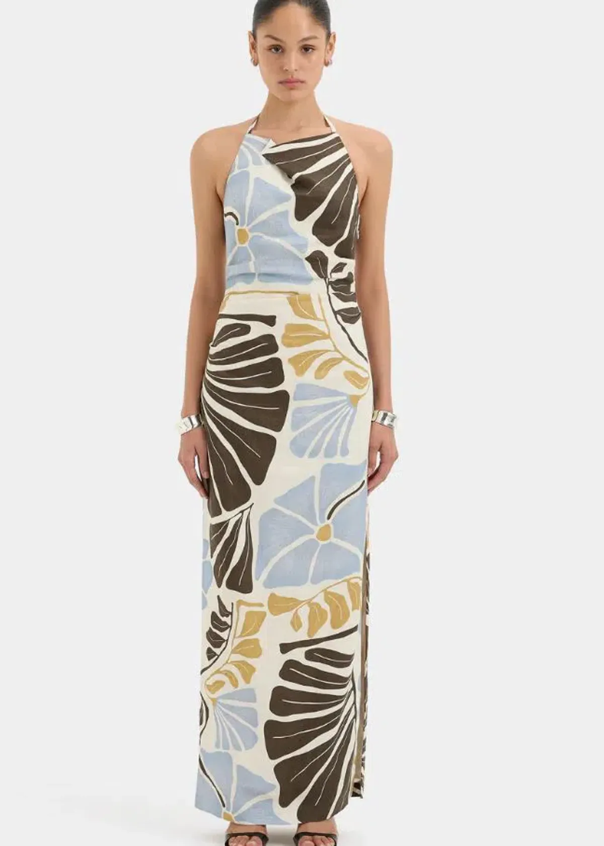 Sir Lola Pleated Midi Dress Size 10 - Image 1