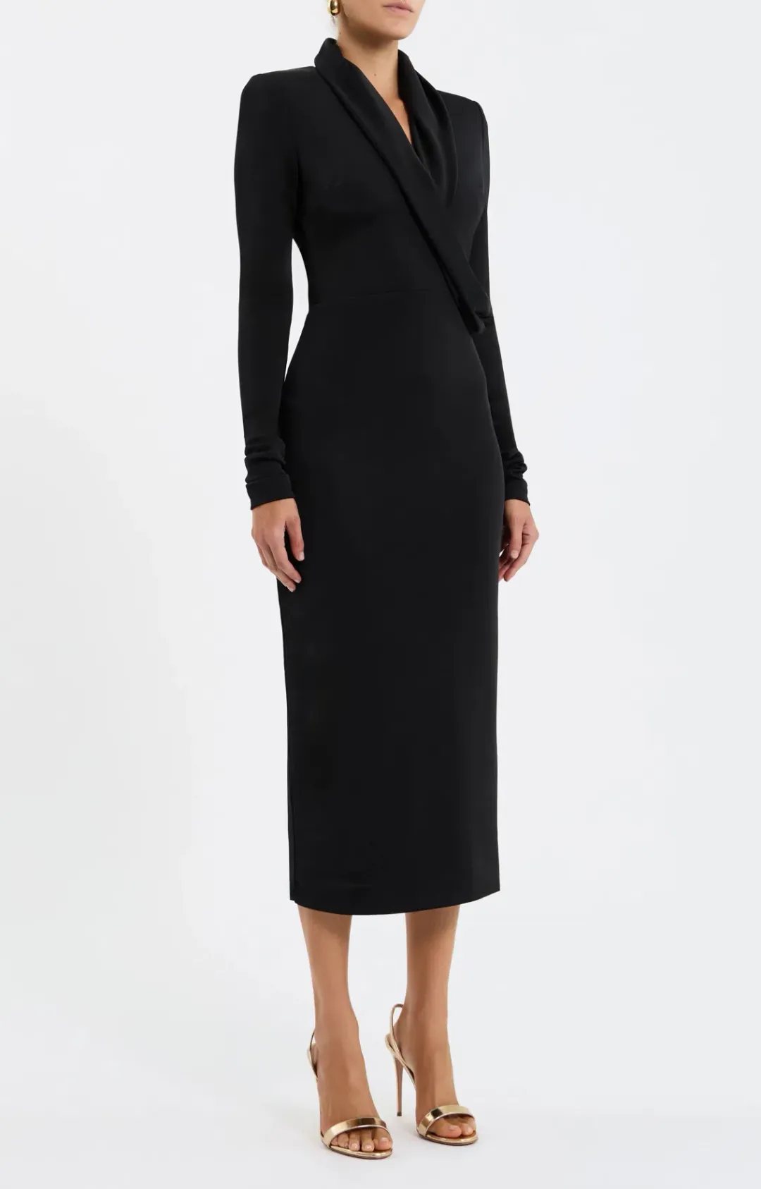 REBECCA VALLANCE ERIN LONG SLEEVE MIDI DRESS SIZE 8 for rent on The Volte - main image
