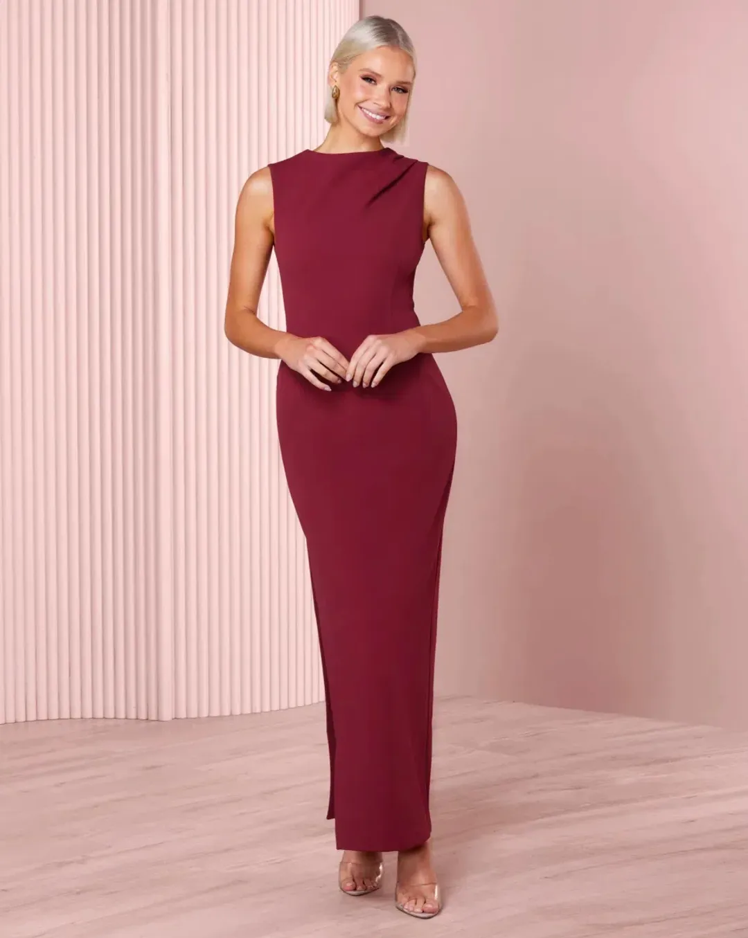 Azzurielle Tenzin Sleeveless Dress for rent on The Volte - main image