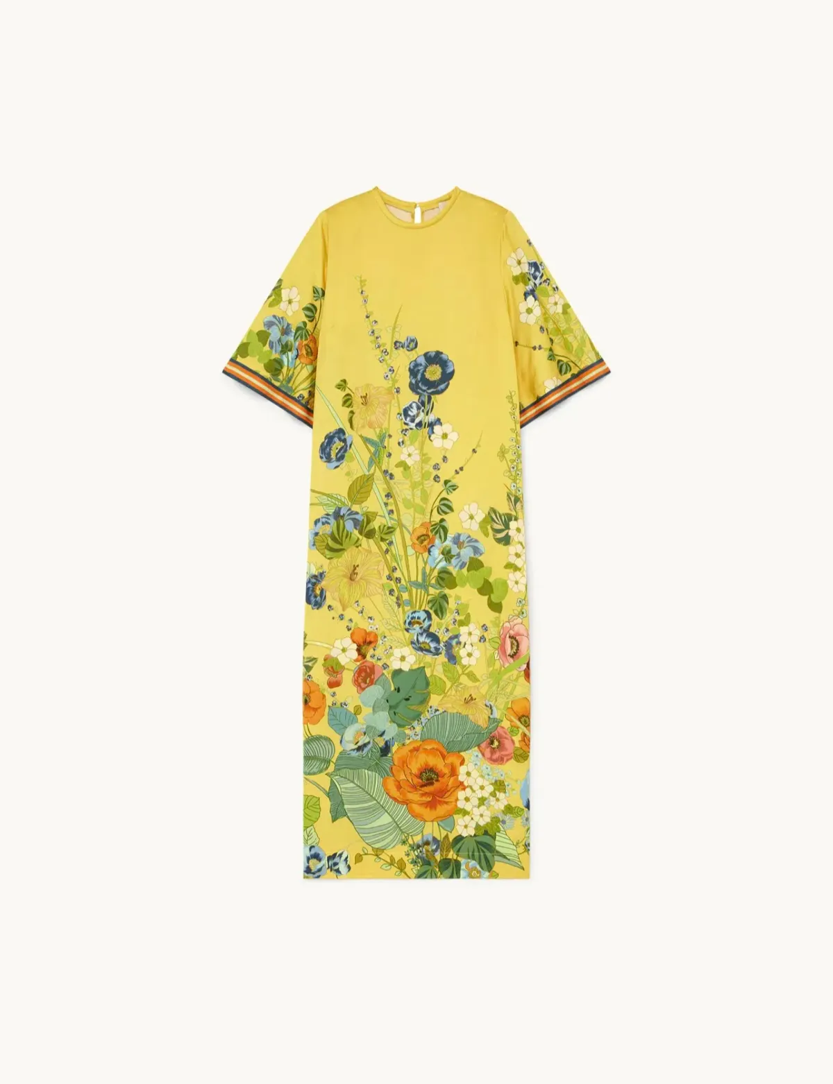 Alemais Cresida Midi Dress Yellow Floral Size 8 - Image 2