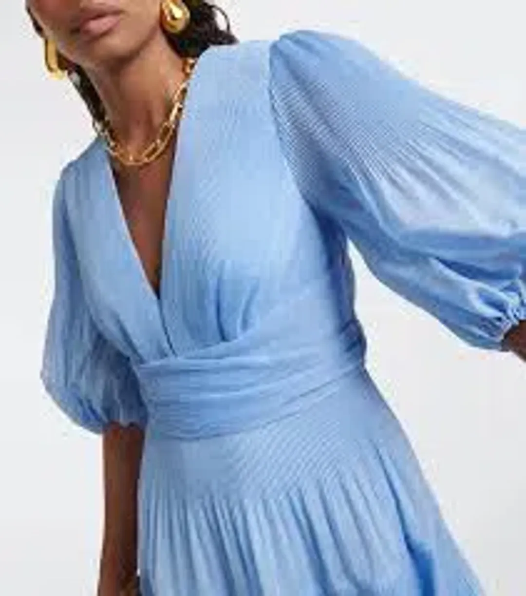 Zimmerman Pleated Midi Dress - Jacaranda for rent on The Volte - main image