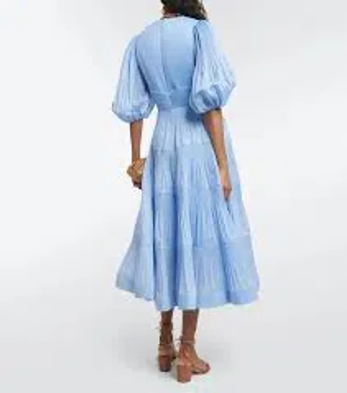 Zimmerman Pleated Midi Dress - Jacaranda - Image 3