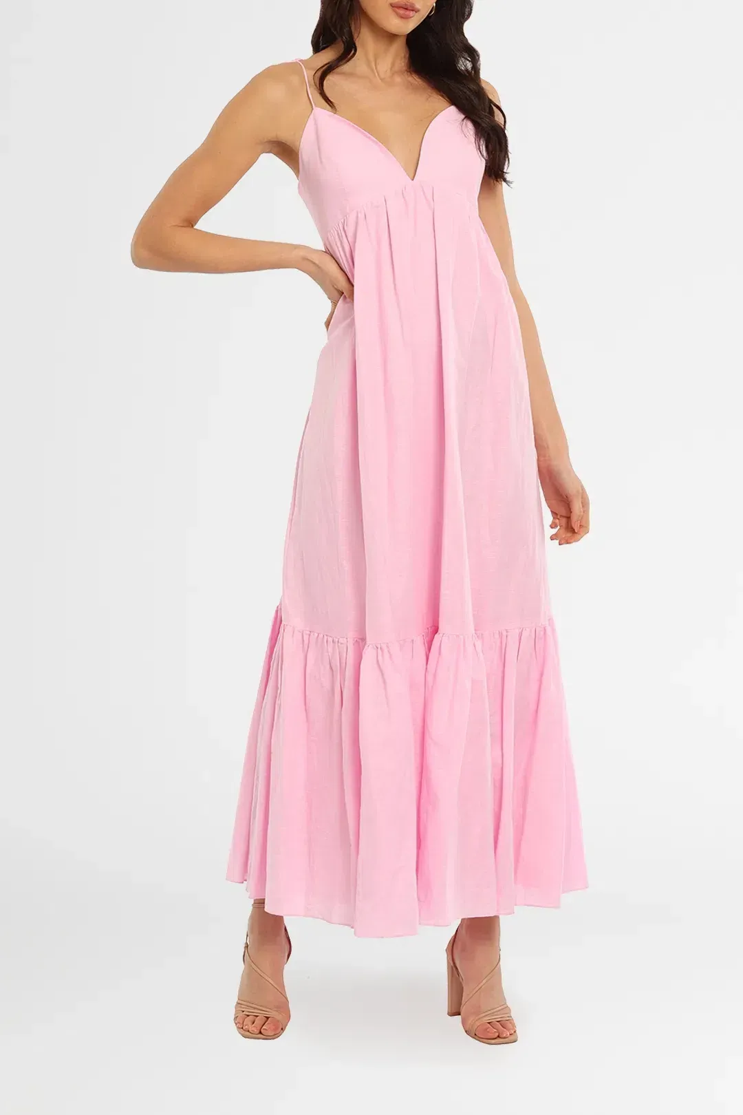 Steele the lable - Leonora Maxi - Baby Pink for rent on The Volte - main image