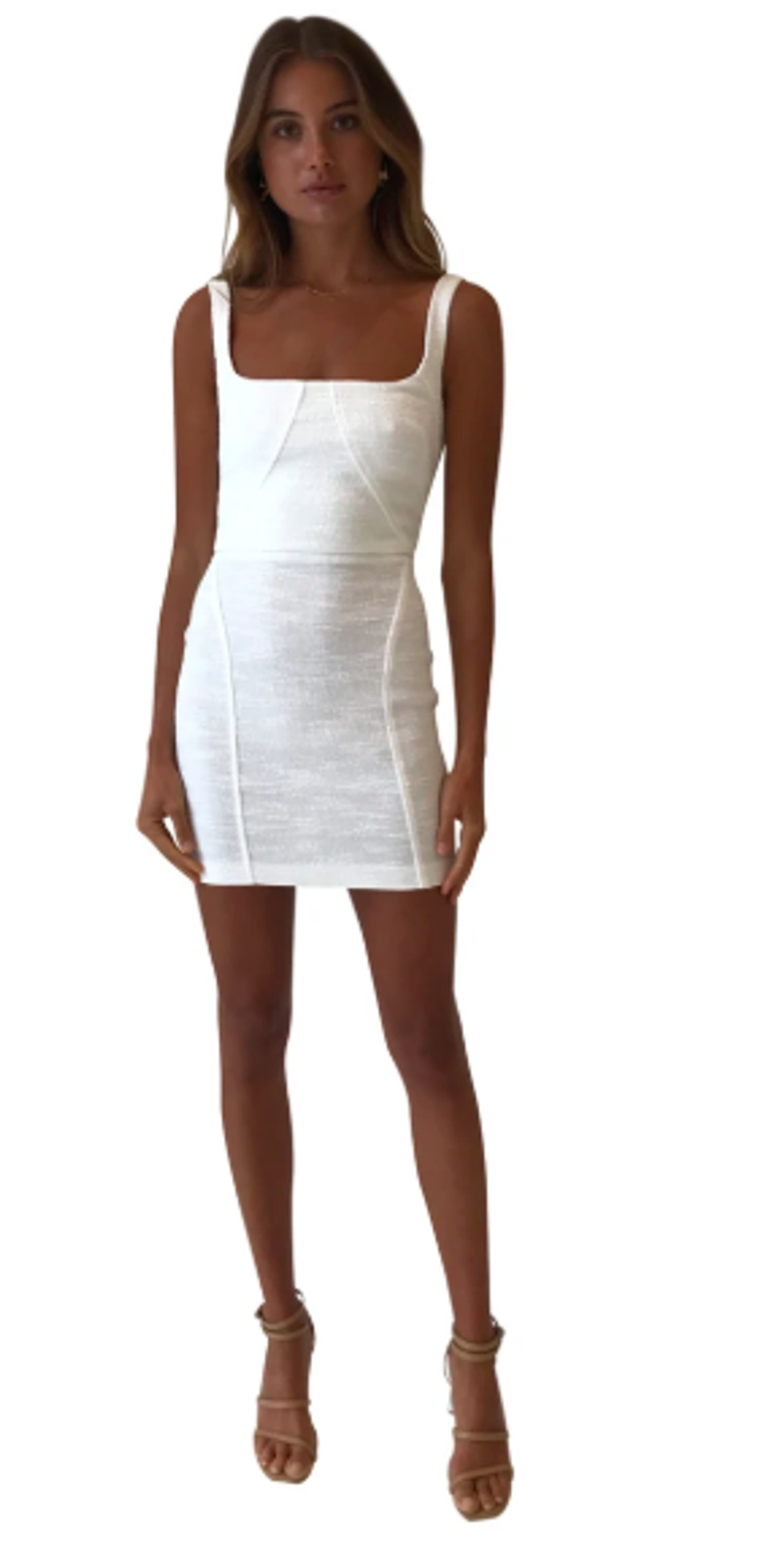 Bec & Bridge Clemence Mini Dress White Size 6 for rent on The Volte - main image