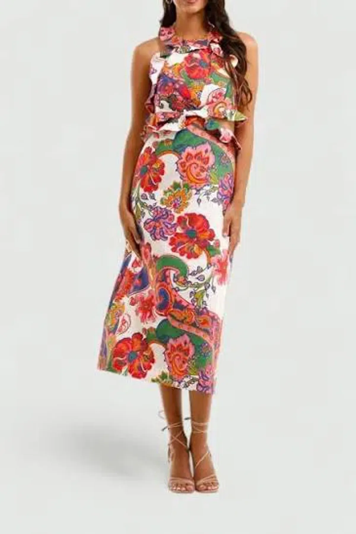 Zimmermann Lovestruck midi tie back paisley  - Image 1