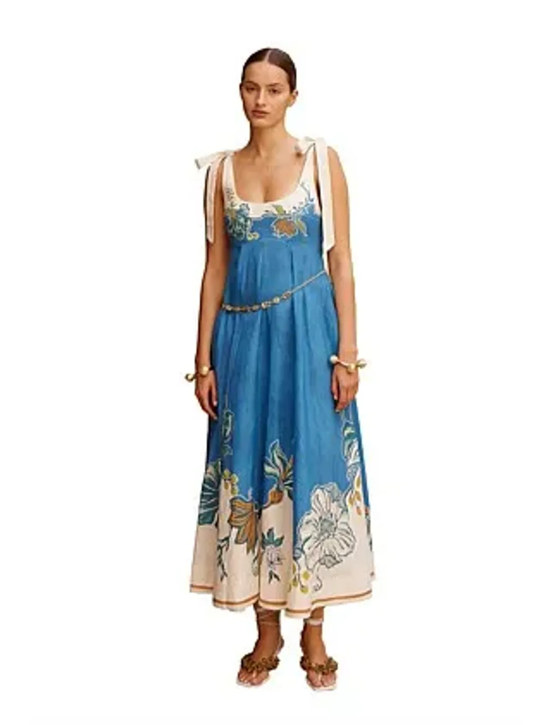 Alemais LUDA BALLET SUNDRESS Blue Size 10 for rent on The Volte - main image