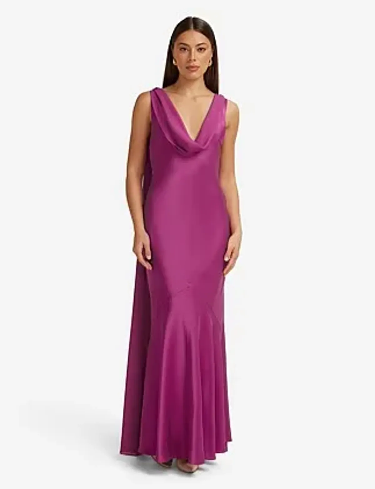 Runaway The Label GABRIELLA COWL MAXI DRESS Fuchsia Size 14 - Image 2