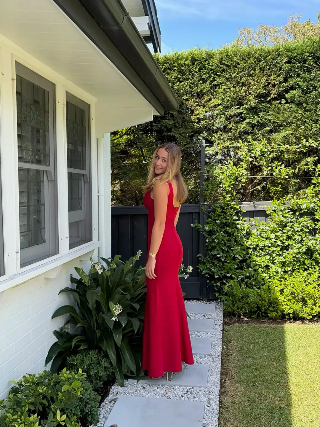 Hervé Léger Red Bandage Gown Size S for rent on The Volte - main image