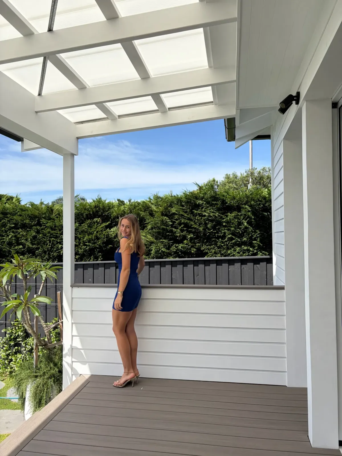 Hervé Léger Bandage Mini Dress Cobalt Blue Size S - Image 5