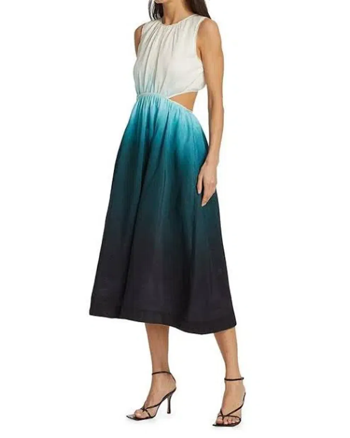 Aje Cosmos Ombre Cut out Midi Dress Size 14 - Image 5