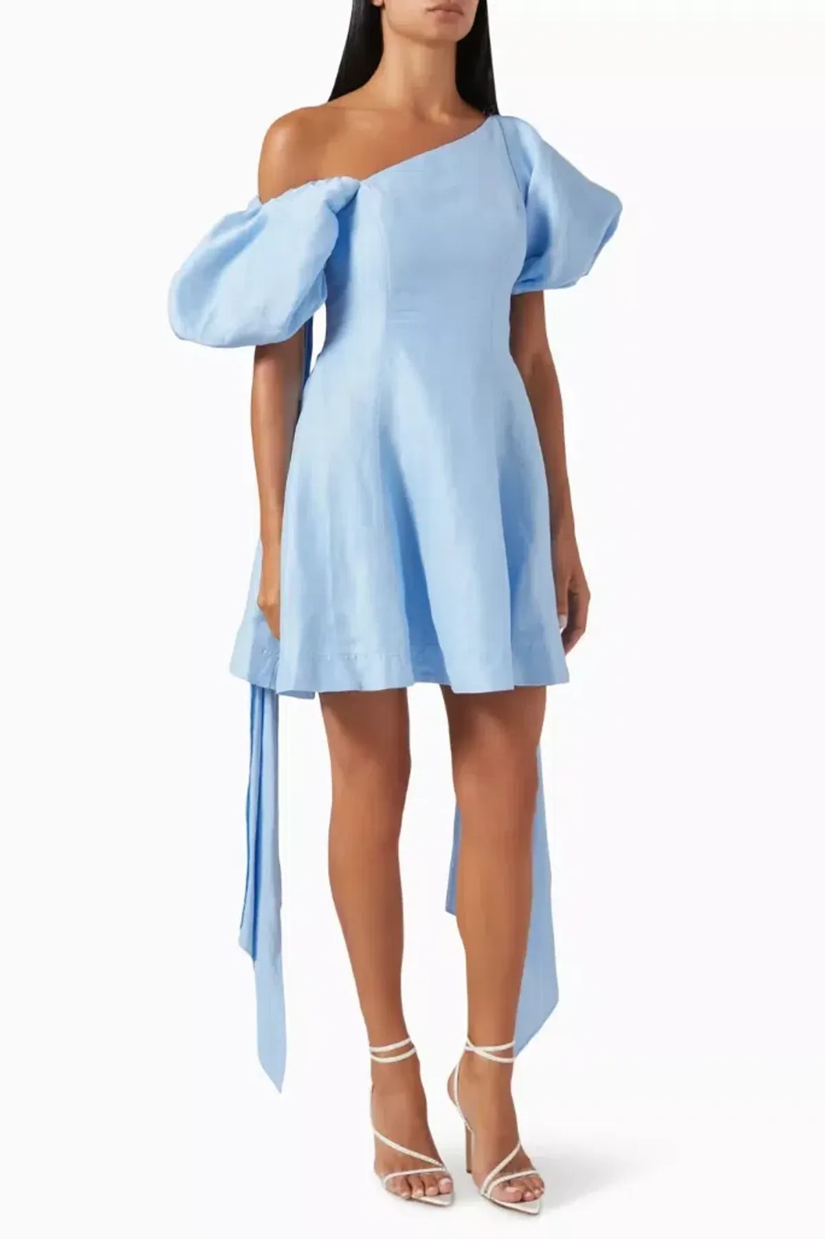 AJE ARISTA TULIP SLEEVE MINI DRESS POWDER BLUE SIZE 8 - Image 2