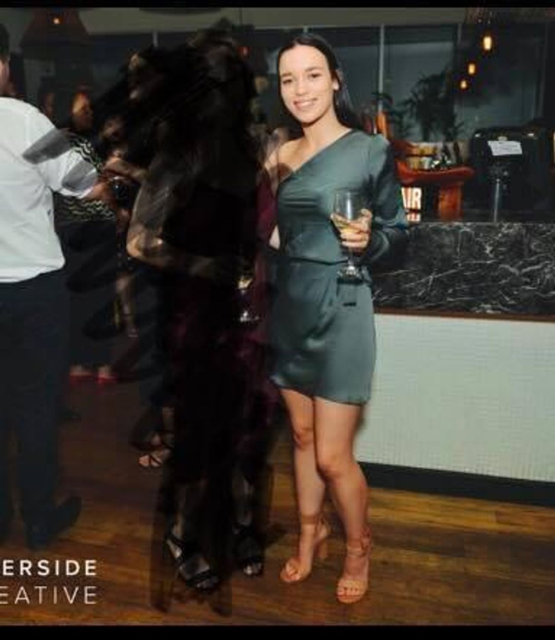 One Fell Swoop Penny Slip Dress in Petrol size 8 for rent on The Volte - main image