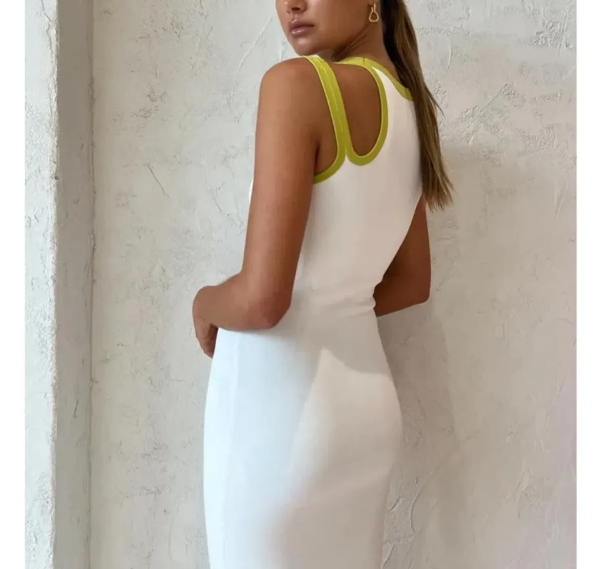 SIR the Label Evalina Cut Out Maxi Dress in Citrus Size 1/8  - Image 3