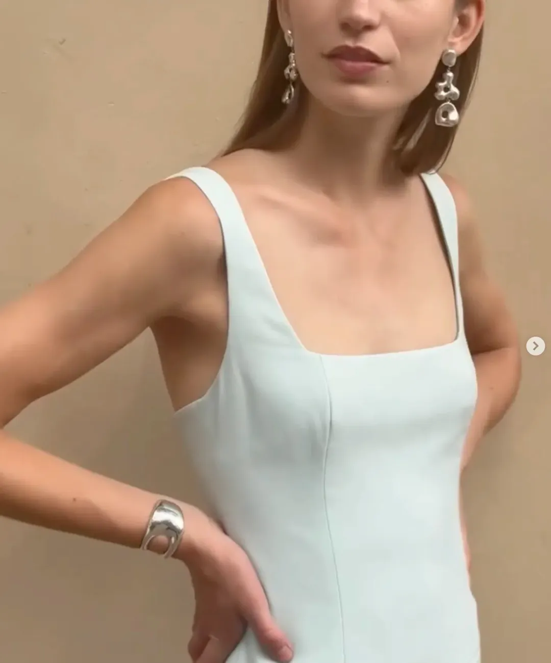 Anna Quan Ivana Dress Ice Blue for rent on The Volte - main image