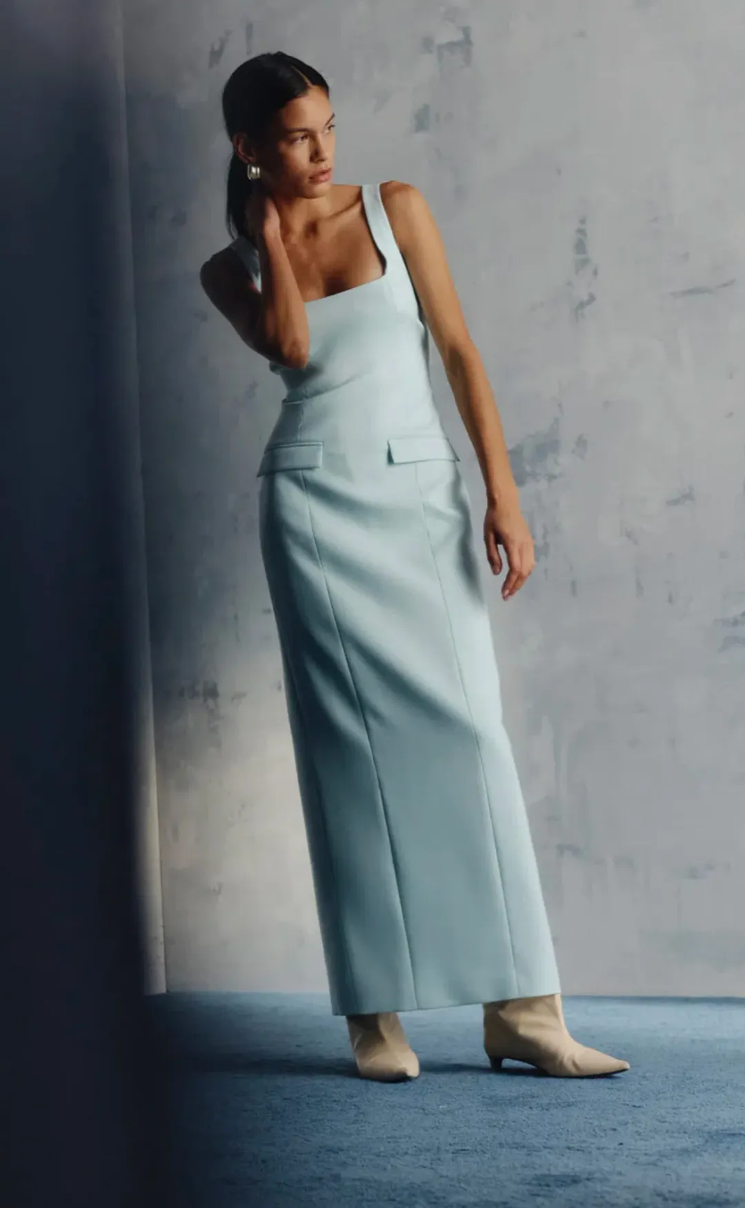 Anna Quan Ivana Dress Ice Blue for rent on The Volte - main image