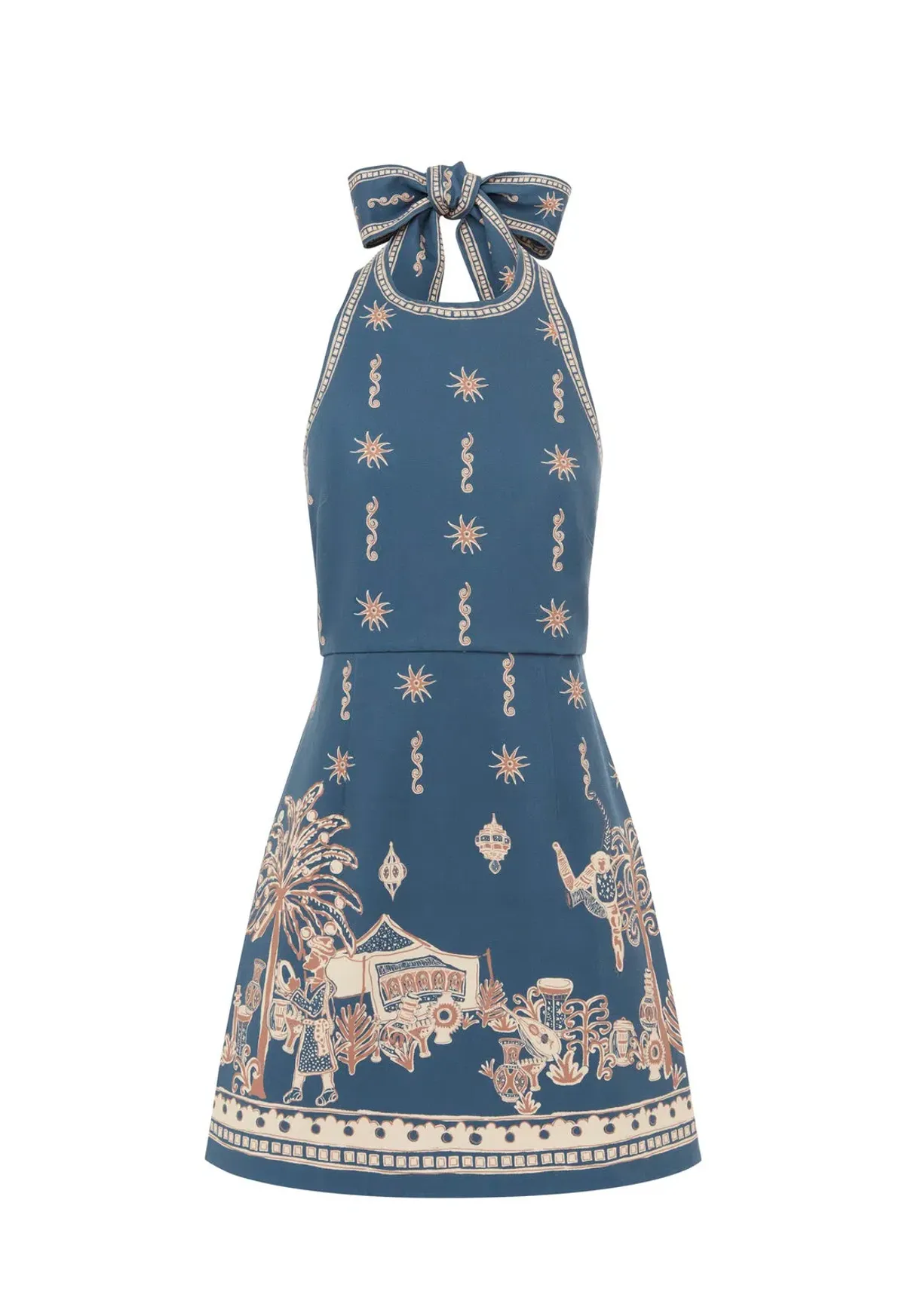 Alemais Acacia Mini Dress Blue Size 8 - Image 1