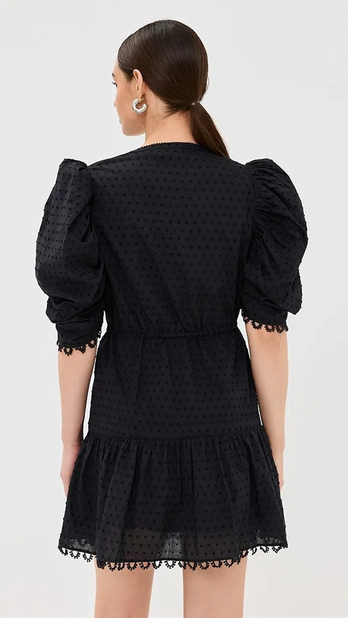 Farm Rio Summer Garden Mini Dress Black Size Small - Image 5