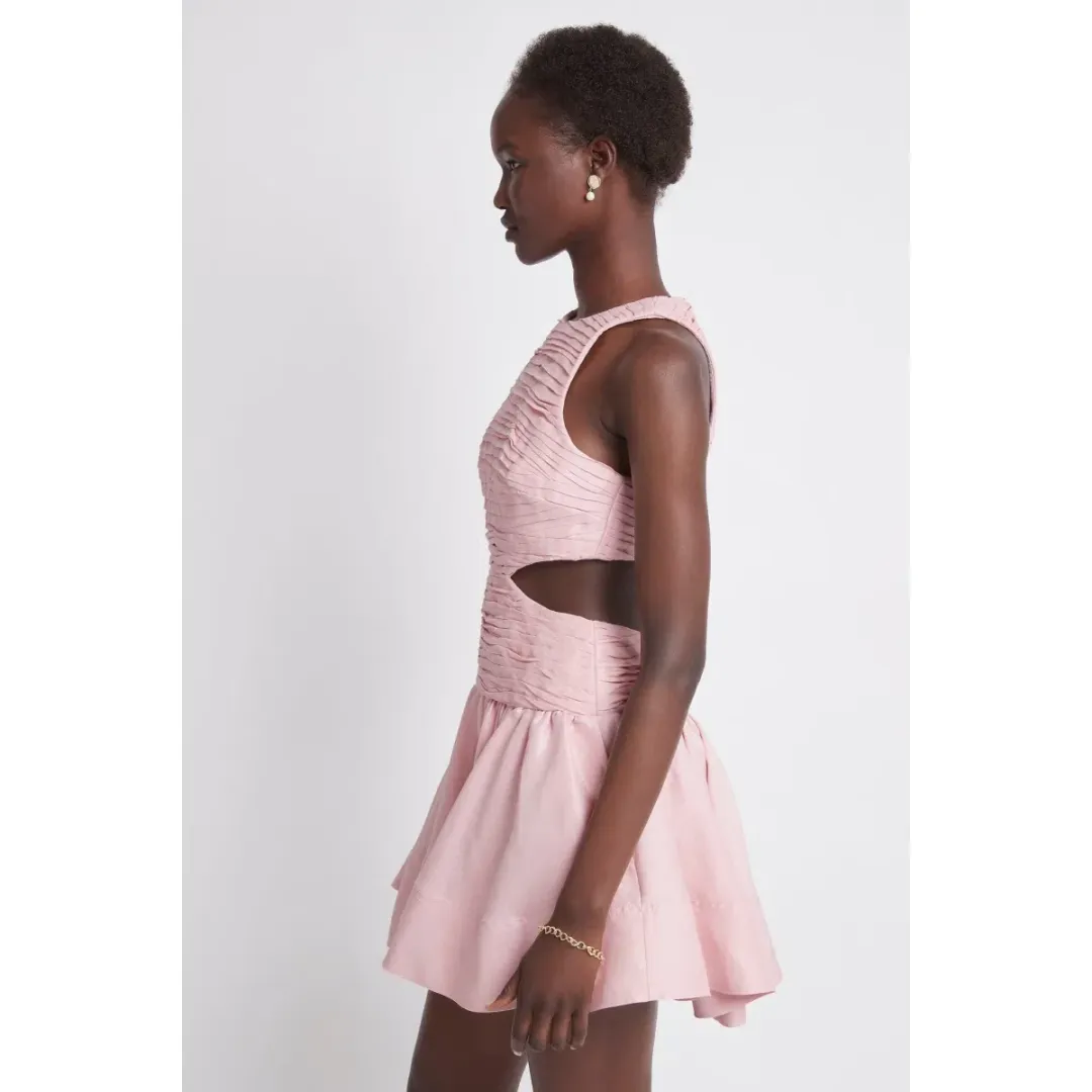 AJE INTROSPECT CUT OUT MINI DRESS PINK Size 16 for rent on The Volte - main image