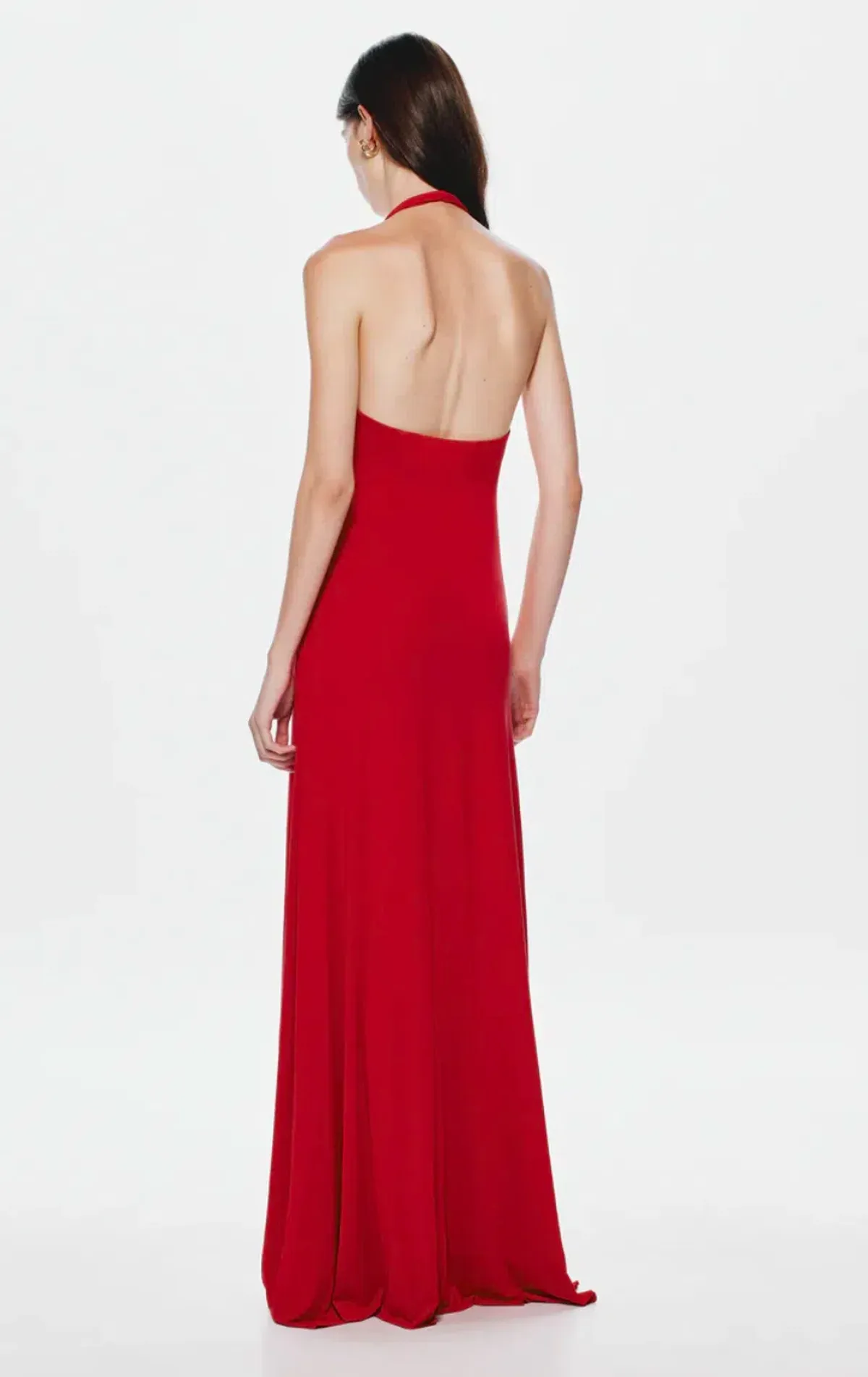 MISHA The Jennifer Cupro Maxi Dress Cherry Red Sz XS AU 6 - Image 2