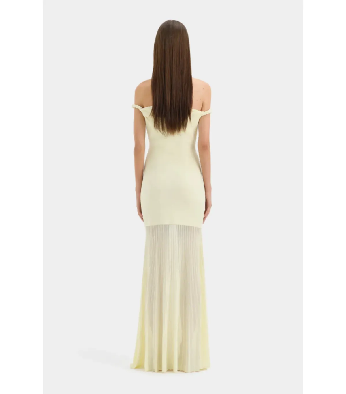 Sir the Label Ella Off Shoulder Twist Dress in Lemon Sorbet Size 10 - Image 5