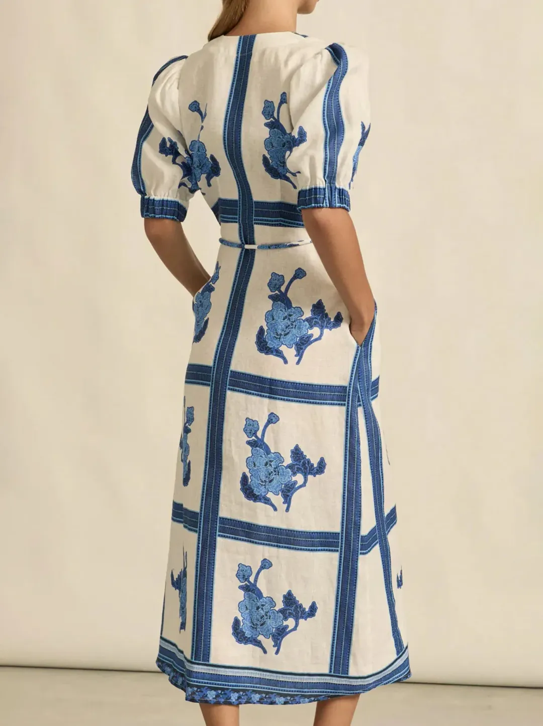 Zoe Kratzmann Portrait Dress Azure Collage size 2  for rent on The Volte - main image