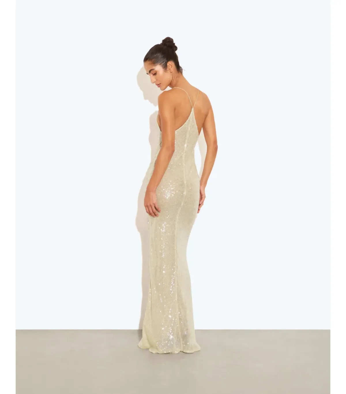 Rat & Boa Olympia Sequin Dress Ivory Size 8 - Image 3