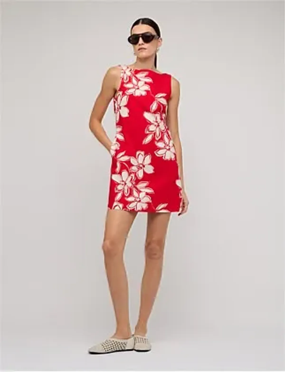 Staple The Label ELARA MINI DRESS Red Size 16 - Image 1