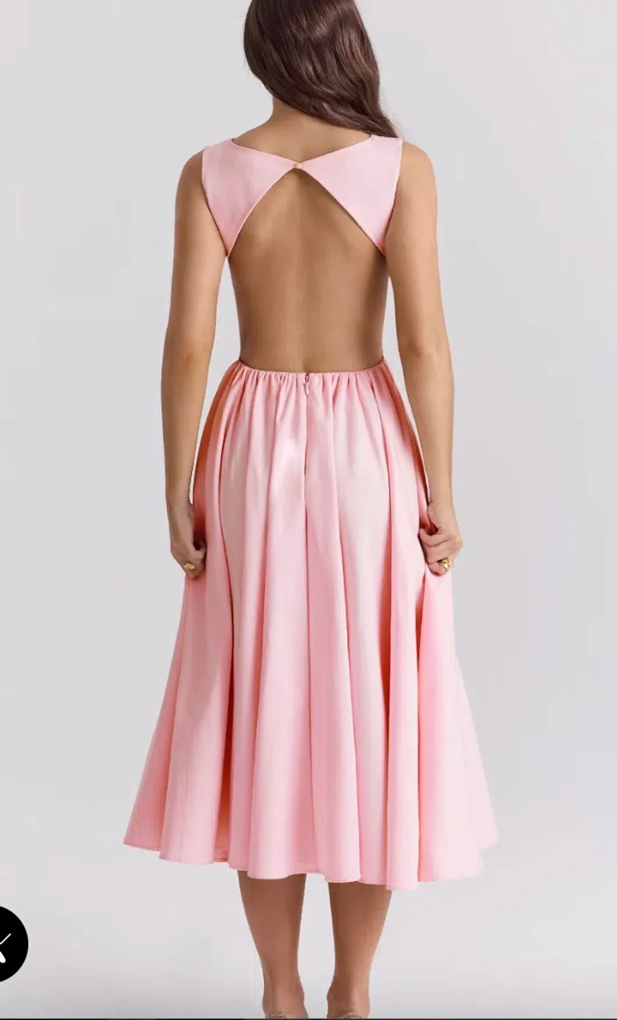 House of CB Cindy Ballerina Twill Midi Sundress - Image 2