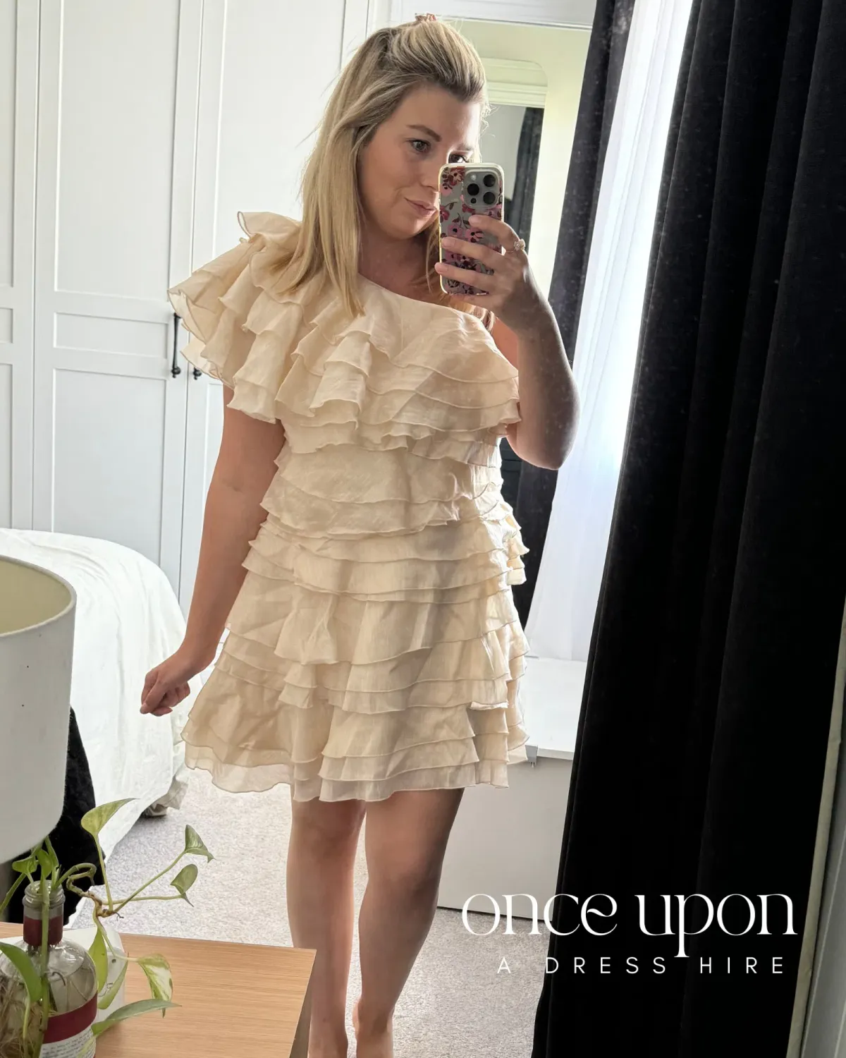 Aje Rosaline Mini Dress Size 12 Coconut Cream - Image 2