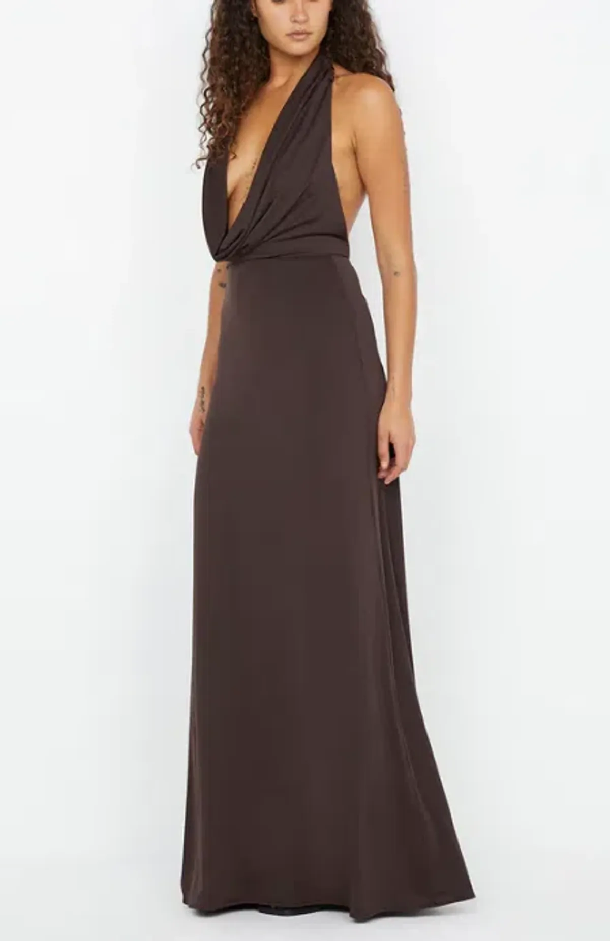 NESSIE COWL NECK MAXI DRESS SIZE 10 - Image 3